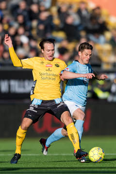 Elfsborgs Viktor Prodell och Malmö FFs Markus Rosenberg
