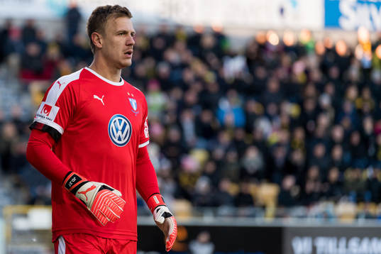 Malmö FFs målvakt Johan Dahlin