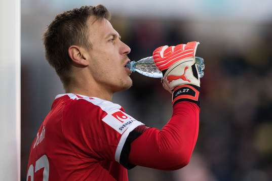 Malmö FFs målvakt Johan Dahlin