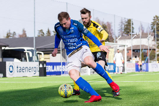Norrbys Nicklas Savolainen  och Frejs Jakob Glasberg