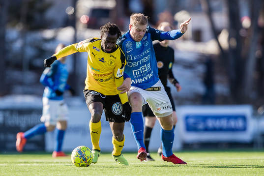 Frejs Amadou Jawo och Norrbys Nicklas Savolainen