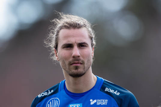 Norrbys Jonathan Azulay innan fotbollsmatchen i Superettan