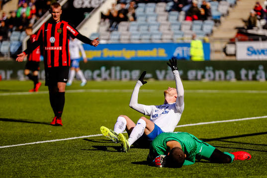 Norrköpings Kalle Holmberg  och Brommapojkarnas Nikola