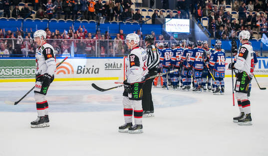 Malmö Redhawks Robin Alvarez, Matias Lassen och Kim