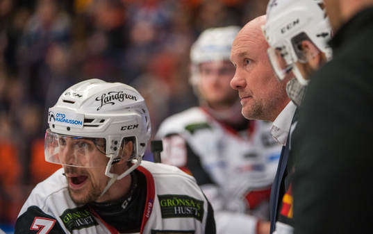 Malmö Redhawks tränare Peter Andersson ochh Nils Andersson