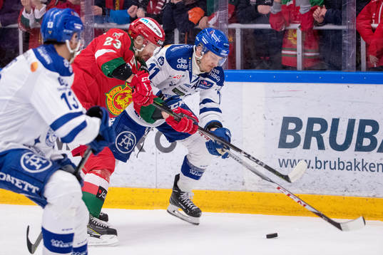 Moras Tomas Skogs och Leksands Martin Karlsson