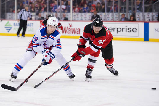Rangers Lias Andersson och Devils Michael Grabner