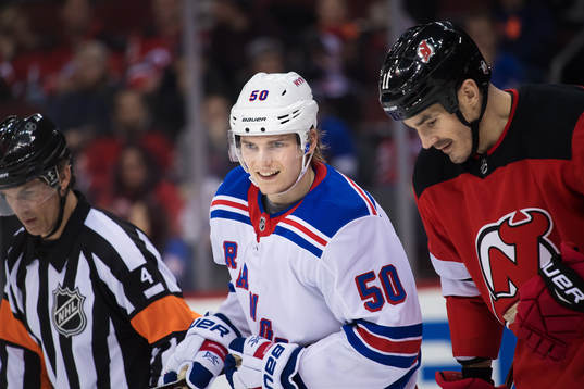 Rangers Lias Andersson och Devils Brian Boyle