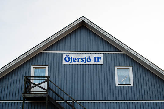 Exteriör vy av Öjersjö IFs kliubbstuga