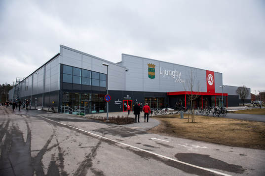 Exteriörbild på Ljungby Arena