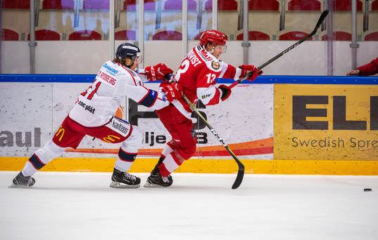 Västerviks André Astley Rydberg och Trojas David Rundqvist