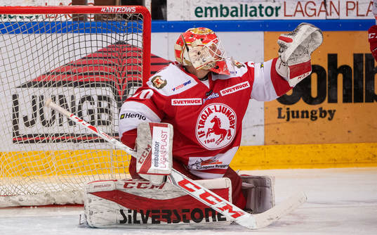 Trojas målvakt Johan Nielsen