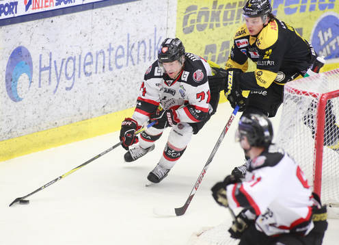 Västerås Kevin Weiskog och Piteås Joakim Högberg