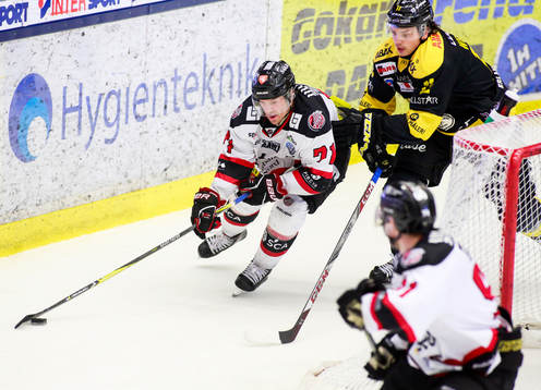 Västerås Kevin Weiskog och Piteås Joakim Högberg