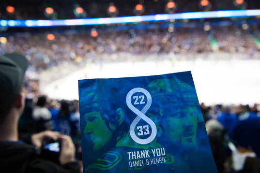 En flyer med texten "Thank You Daniel & Henrik"