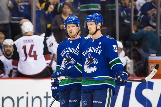 Vancouvers Daniel Sedin och Henrik Sedin