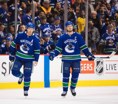 Vancouvers Daniel Sedin och Henrik Sedin