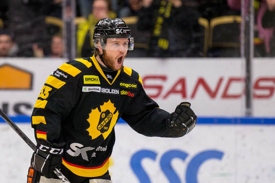 Skellefteås Sebastian Ohlsson jublar