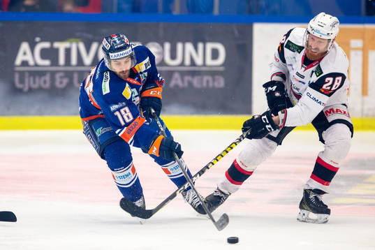 Växjös Andrew Calof och Malmö Redhawks Jens Olsson