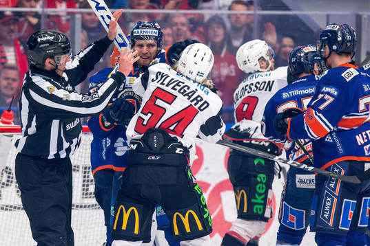 Växjös Peter Andersson och Malmö Redhawks Marcus