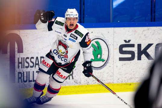 Malmö Redhawks Rhett Rakhshani jublar