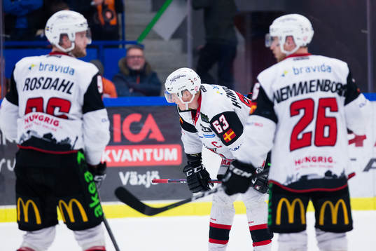 Malmö Redhawks Tobias Ekberg, Fredrik Händemark och Axel