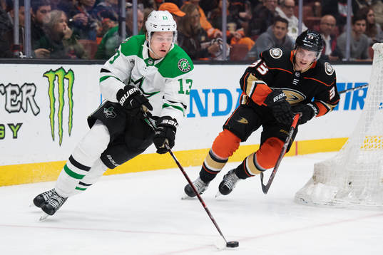 Stars Mattias Janmark och Ducks Jakob Silfverberg