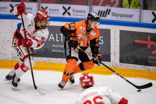 Timrås Jacob Olofsson och Karlskronas Dennis Svensson