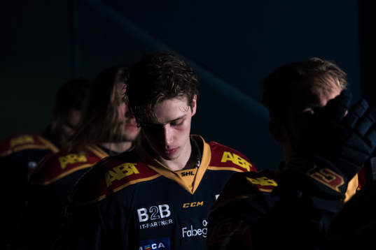 Djurgårdens Lukas Vejdemo innan semifinal 3 i