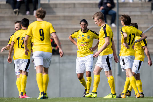 Lunds spelare med Geronimo Balint (m) deppar