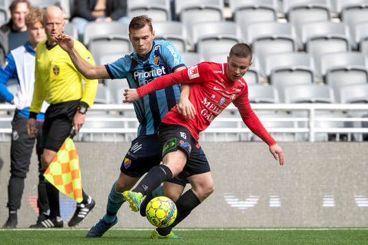 Djurgårdens Jesper Karlström och Trelleborgs Oscar