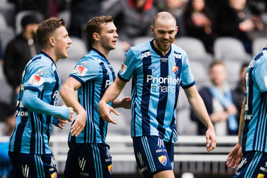 Djurgårdens Marcus Danielson jublar