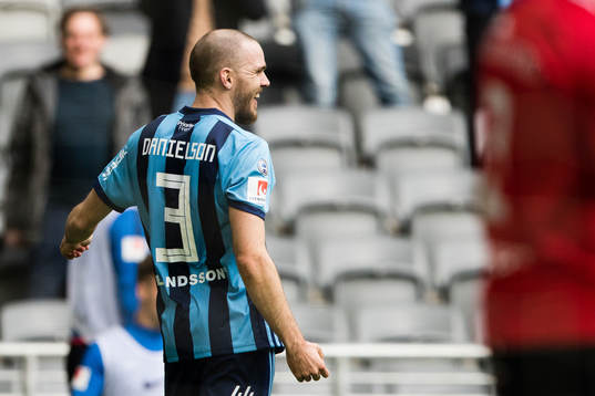 Djurgårdens Marcus Danielson jublar