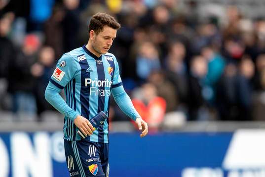 Djurgårdens Kerim Mrabti deppar
