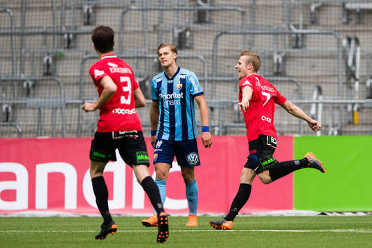 Trelleborgs Erik Andersson jublar