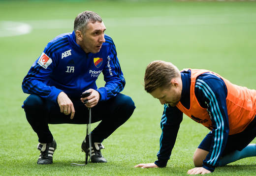 Djurgårdens assisterande tränare Ivan Ristic och Jacob