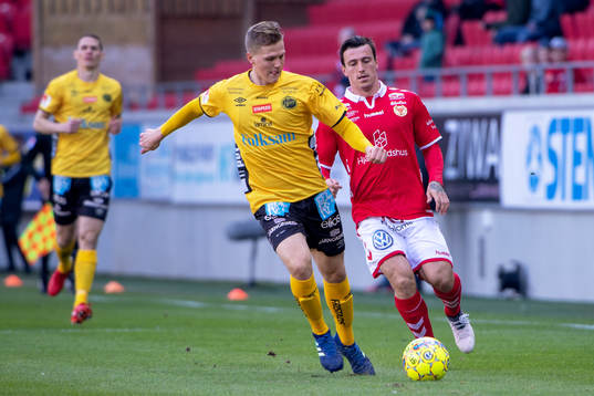 Kalmars Erton Fejzullahu och Elfsborgs Joakim Nilsson