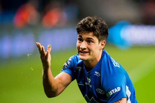 Mathias Normann of Molde reacts