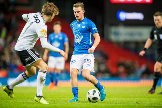 Yann-Erik de Lanlay of Rosenborg and Petter Strand of Molde