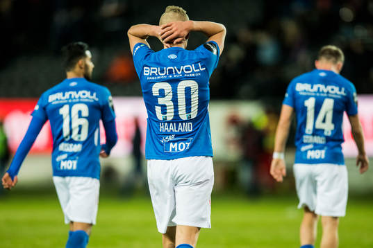 Etzaz Hussain, Erling Braut Haaland and Petter Strand of