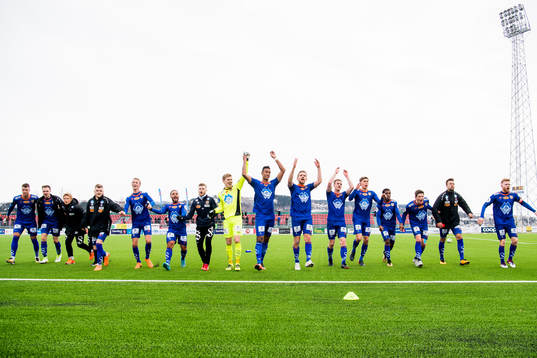 The players of Aalesund celebrate