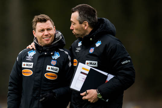 Bjørn Helge Semundseth Riise and Andrea Loberto, assistant
