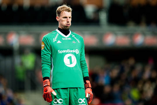 Goalkeeper André Hansen of Rosenborg