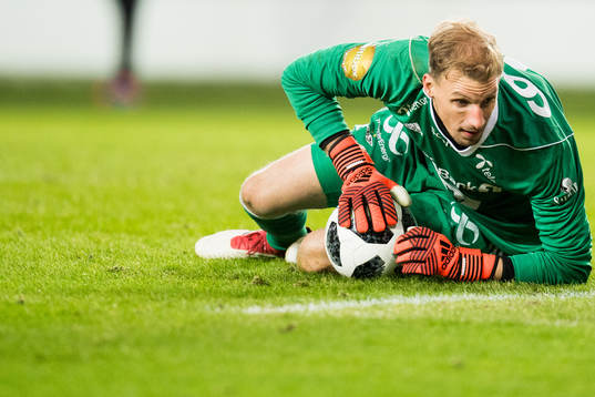 Goalkeeper André Hansen of Rosenborg