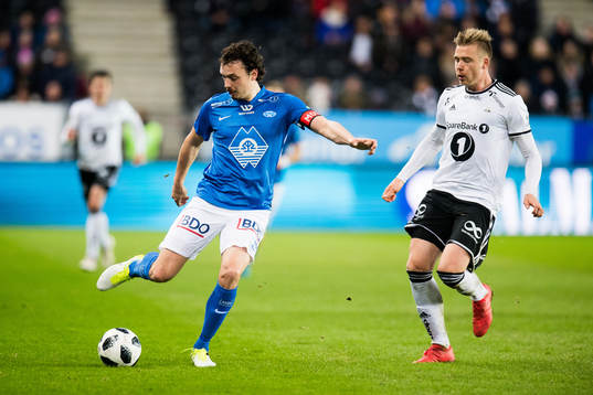 Vegard Forren of Molde and Alexander Toft Søderlund of