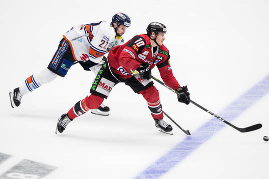 Växjös Andy Miele och Malmö Redhawks Robin Alvarez