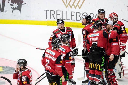 Malmö Redhawks spelare deppar