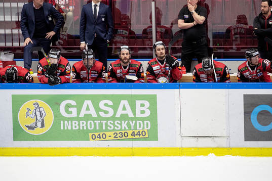 Malmö Redhawks spelare deppar