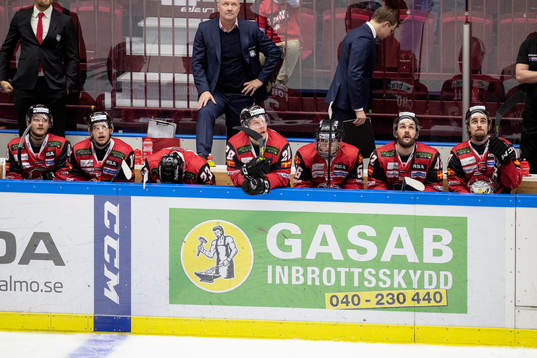 Malmö Redhawks spelare deppar