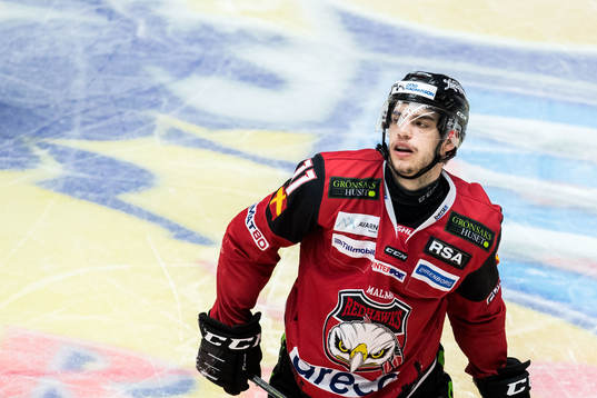 Malmö Redhawks Lukas Haudum deppar
